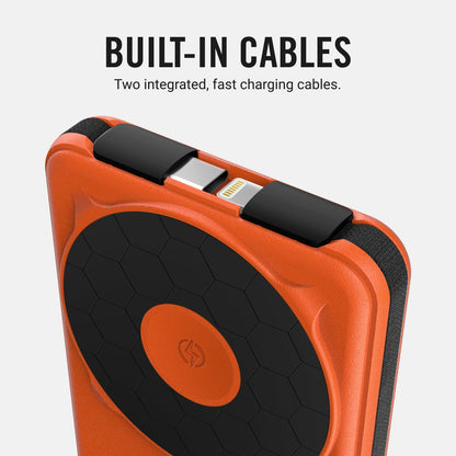10,000mAh Magnetic Wireless Power Bank with Cables