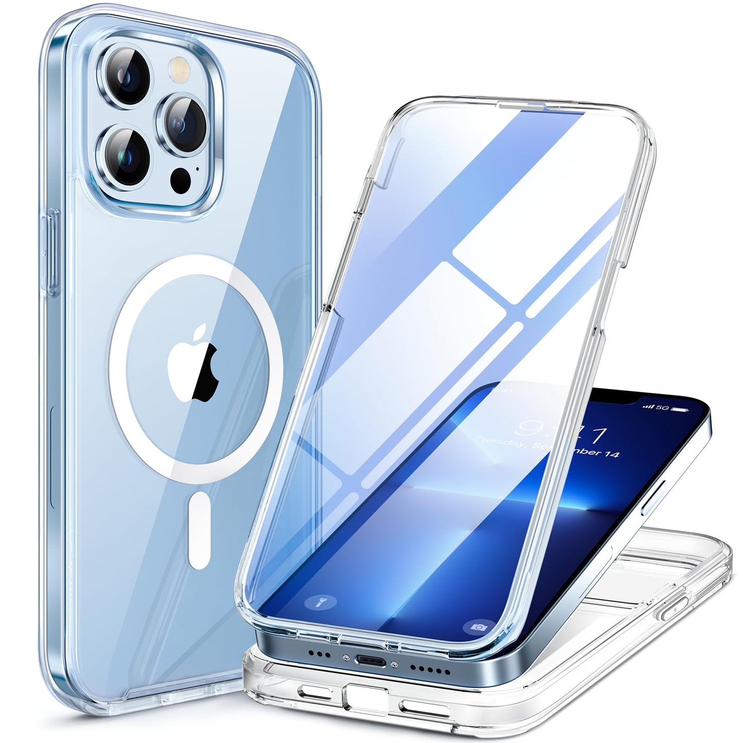 Miracase Full Body for iPhone All Series Glass Case