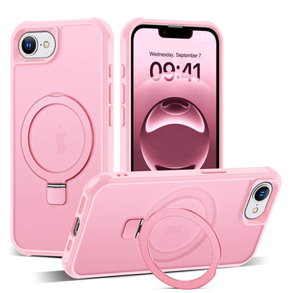 Translucent Magnetic Ring Stand Phone Case with Grip