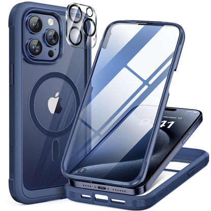 Miracase Full Body for iPhone All Series Glass Case