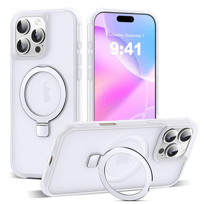 Translucent Magnetic Ring Stand Phone Case with Grip