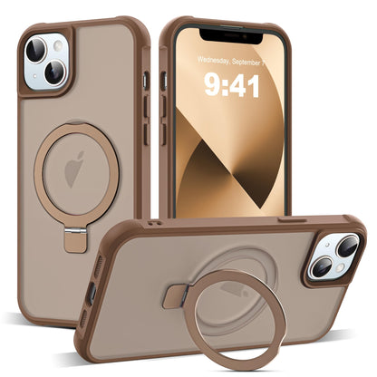 Translucent Magnetic Ring Stand Phone Case with Grip