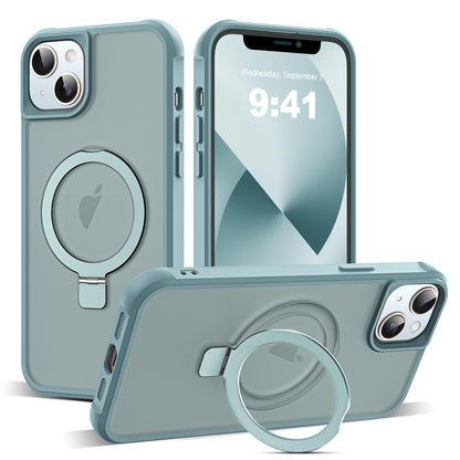 Translucent Magnetic Ring Stand Phone Case with Grip