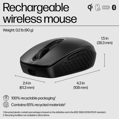 Rechargeable Wireless Mouse with Programmable Buttons