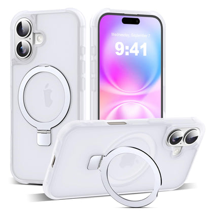 Translucent Magnetic Ring Stand Phone Case with Grip