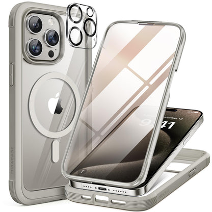 Miracase Full Body for iPhone All Series Glass Case