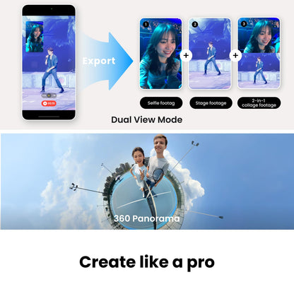 AI Tracking Phone Gimbal Stabilizer