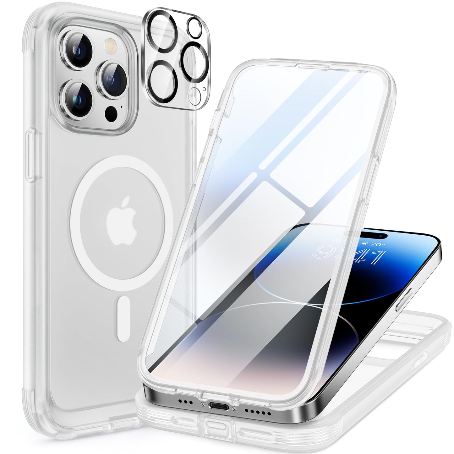 Miracase Full Body for iPhone All Series Glass Case