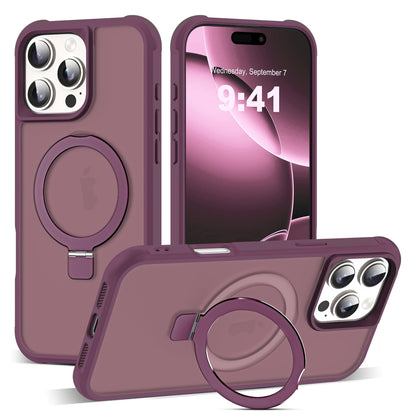 Translucent Magnetic Ring Stand Phone Case with Grip