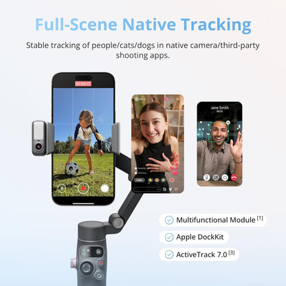 3-Axis Phone Gimbal Stabilizer with Tracking