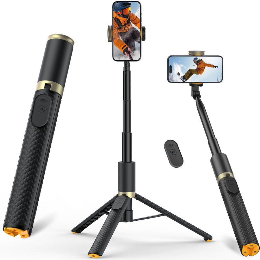 Portable Phone Tripod Selfie Stick with Remote