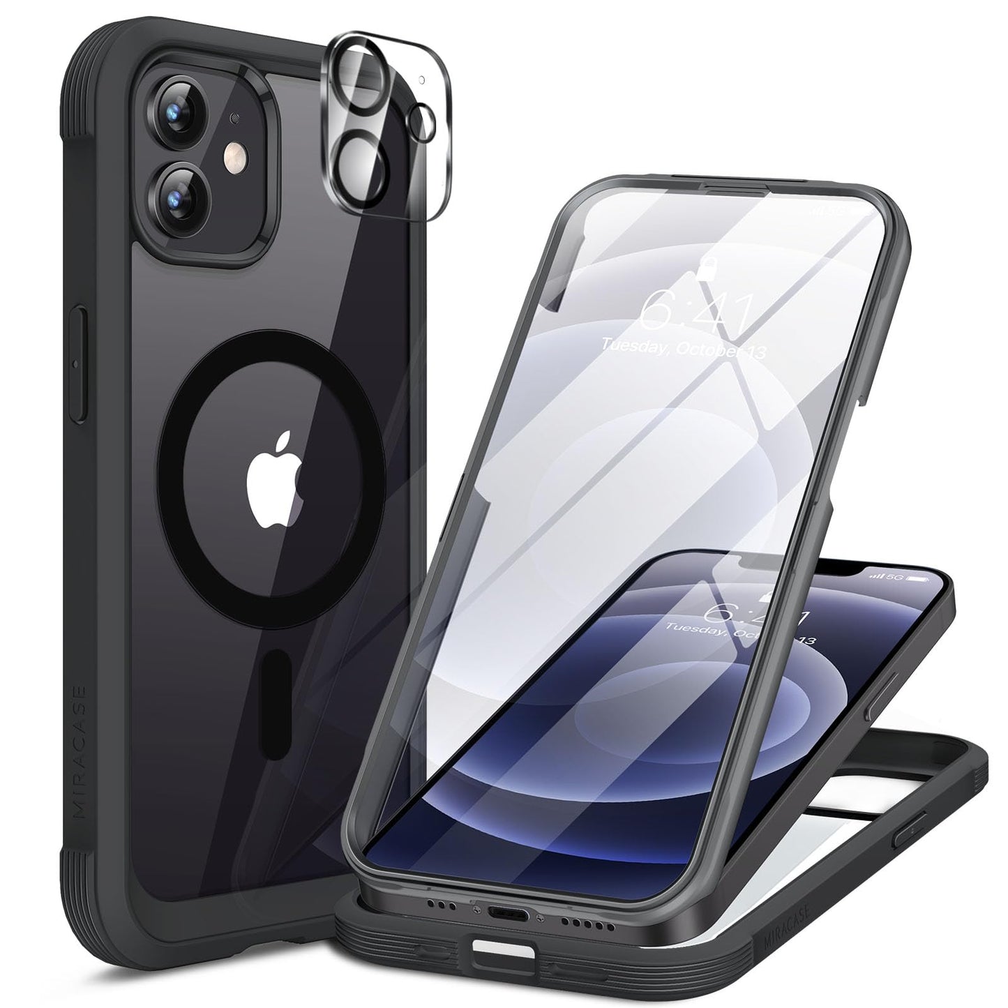 Miracase Full Body for iPhone All Series Glass Case