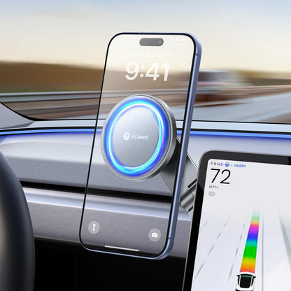 Foldable MagSafe Tesla Car Phone Mount with Strong Magnet