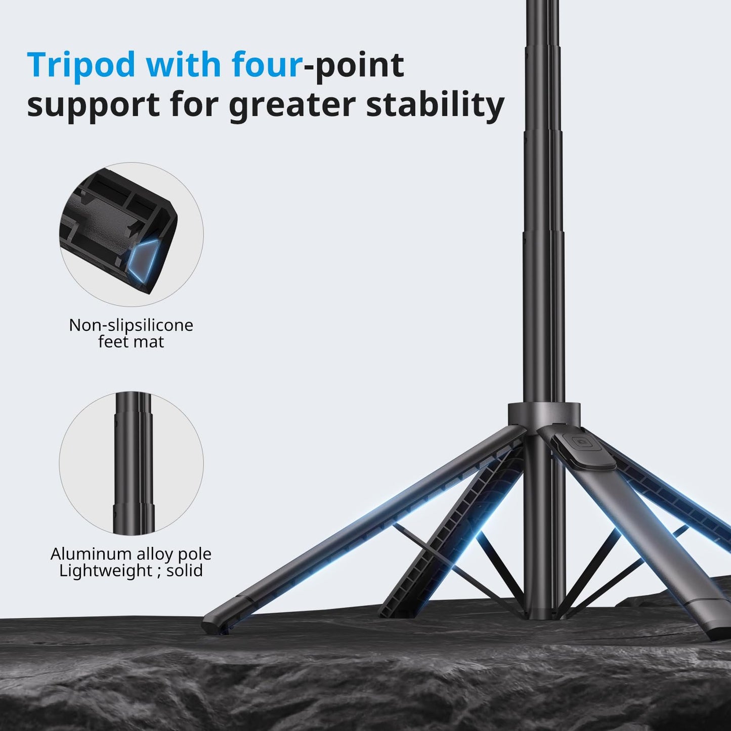 Auto Tracking Phone Tripod with 360° Rotation
