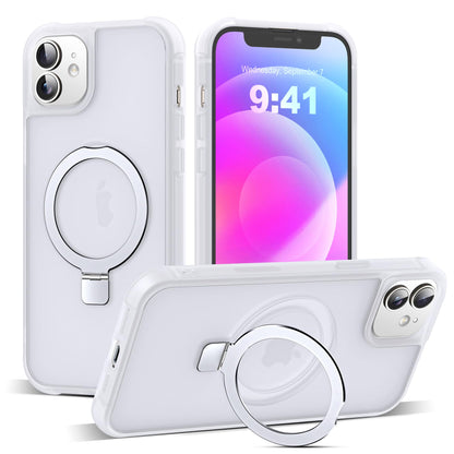 Translucent Magnetic Ring Stand Phone Case with Grip