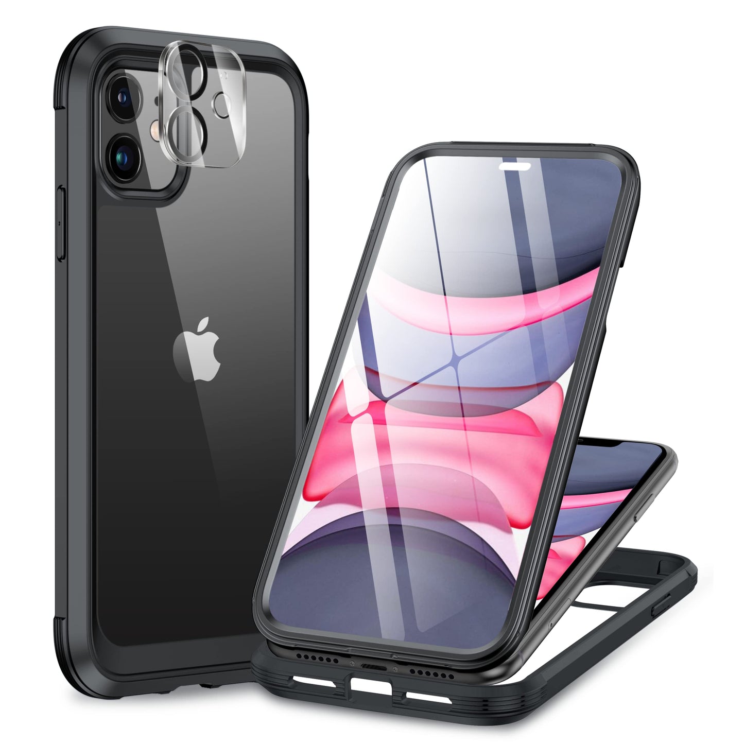 Miracase Full Body for iPhone All Series Glass Case