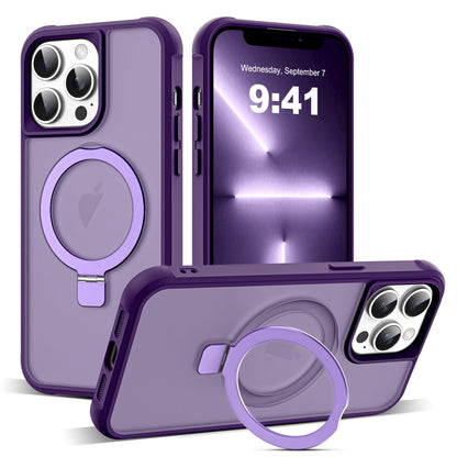 Translucent Magnetic Ring Stand Phone Case with Grip