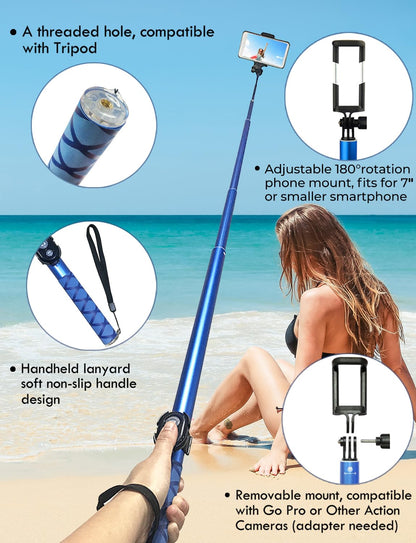 Portable Selfie Stick with Phone Holder