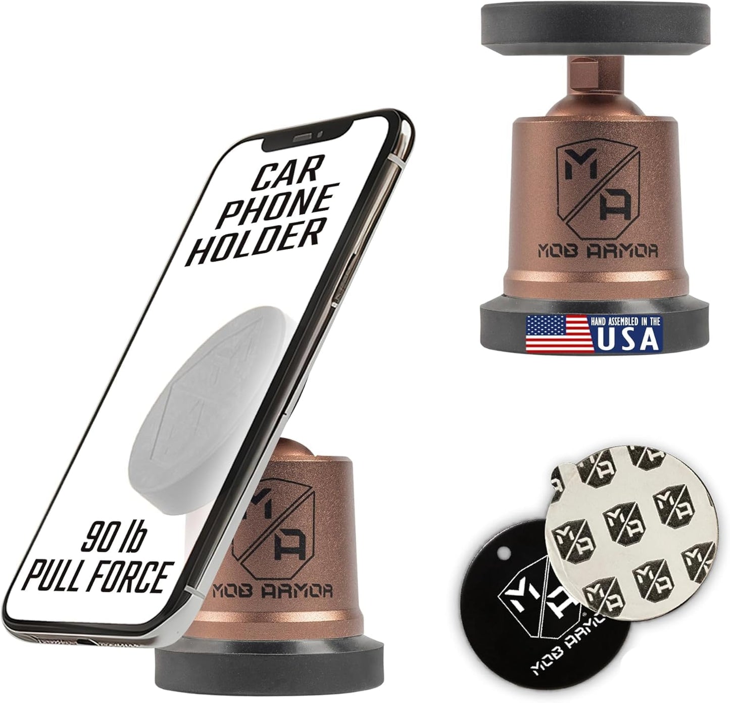 Magnetic Car Phone Mount with 360° Rotation