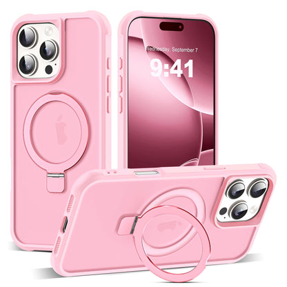 Translucent Magnetic Ring Stand Phone Case with Grip