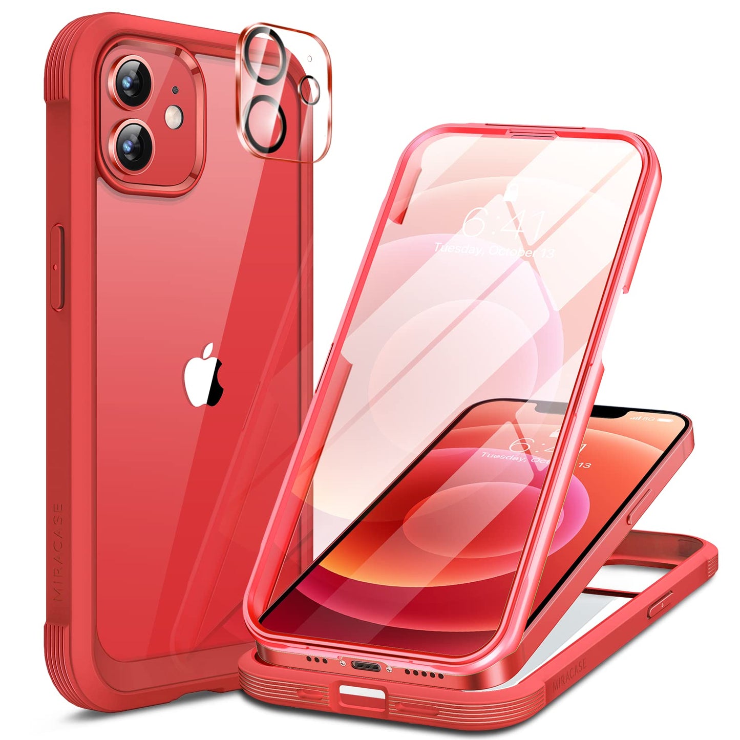 Miracase Full Body for iPhone All Series Glass Case