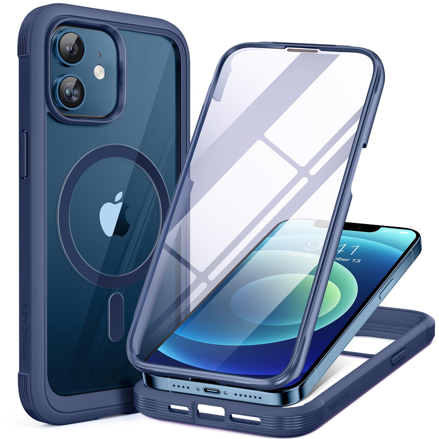 Miracase Full Body for iPhone All Series Glass Case