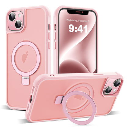 Translucent Magnetic Ring Stand Phone Case with Grip