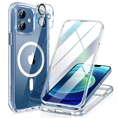 Miracase Full Body for iPhone All Series Glass Case