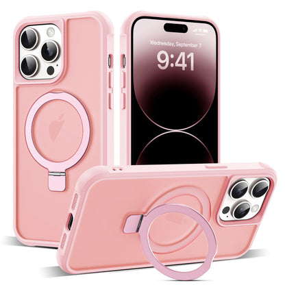 Translucent Magnetic Ring Stand Phone Case with Grip