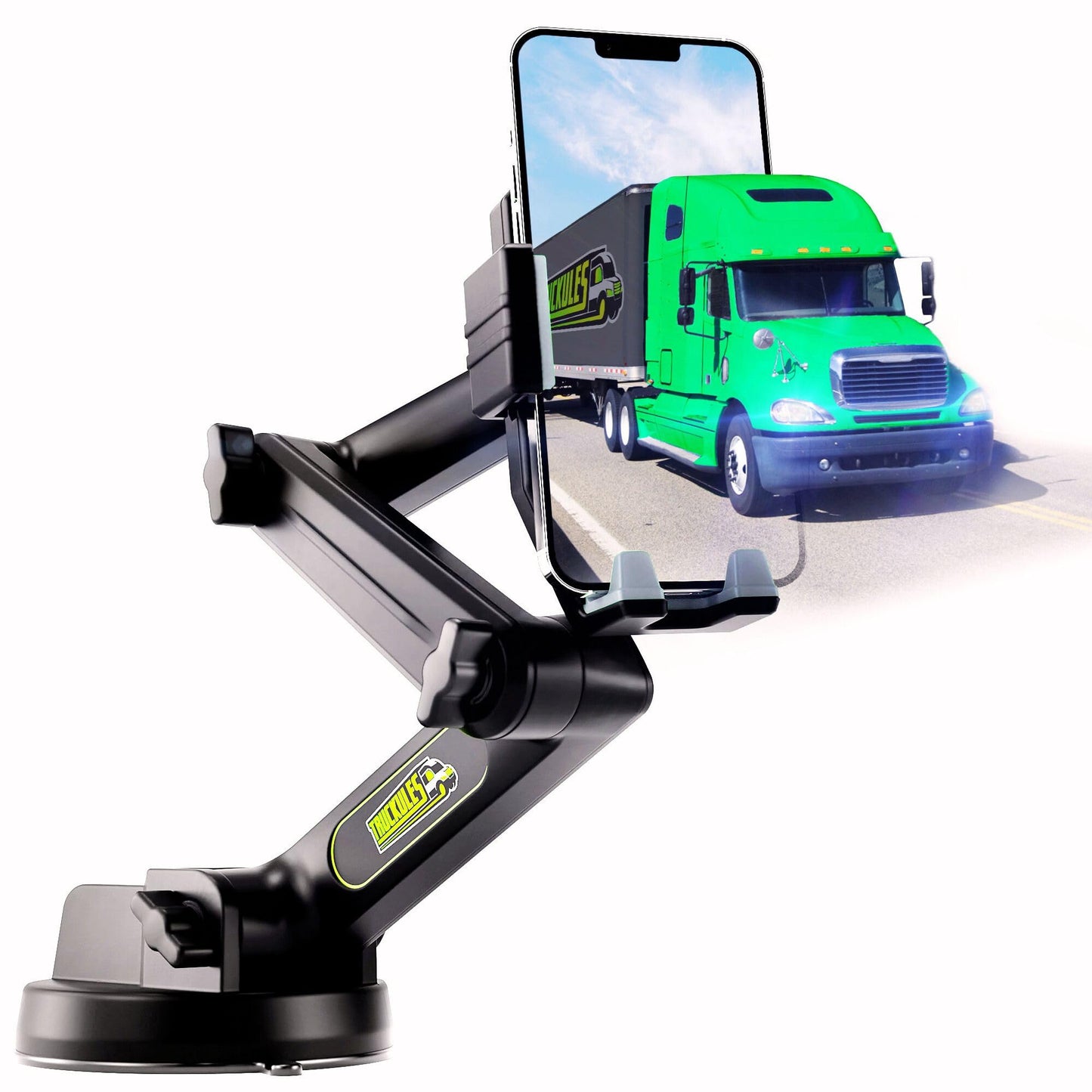 Heavy Duty Truck Phone Mount with Extended Arm