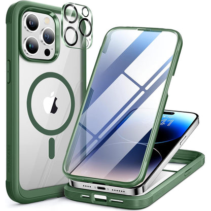 Miracase Full Body for iPhone All Series Glass Case