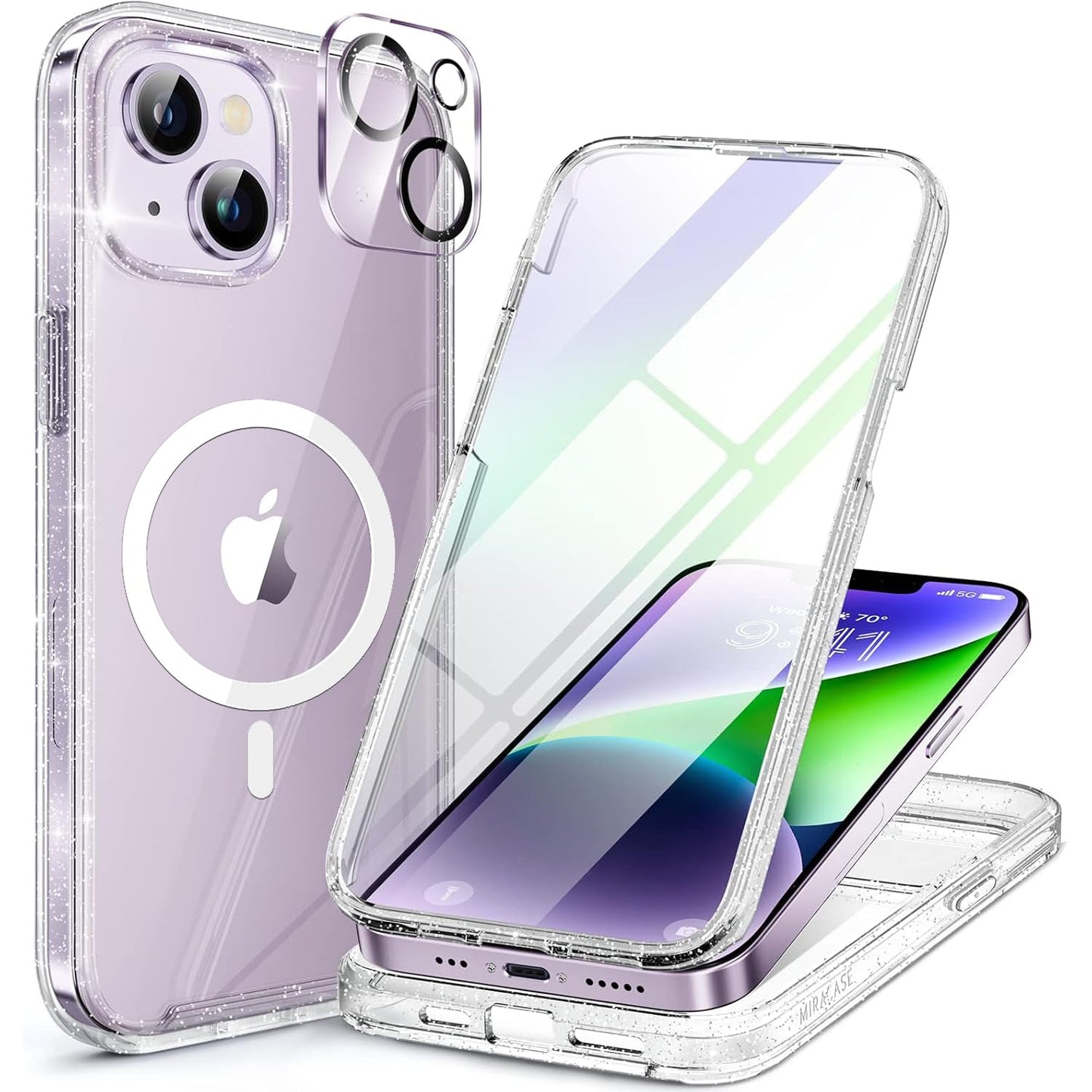 Miracase Full Body for iPhone All Series Glass Case