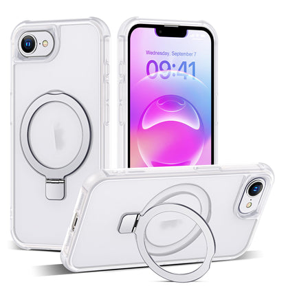 Translucent Magnetic Ring Stand Phone Case with Grip
