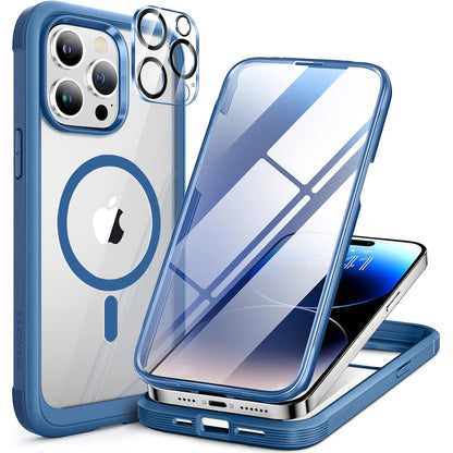 Miracase Full Body for iPhone All Series Glass Case