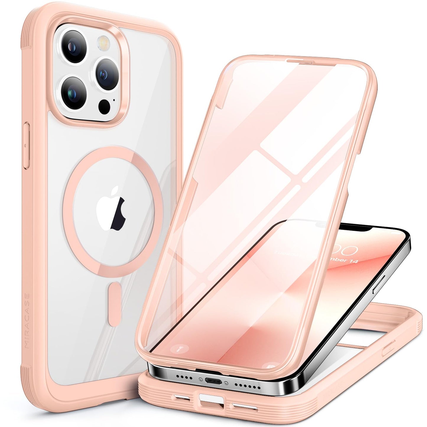 Miracase Full Body for iPhone All Series Glass Case