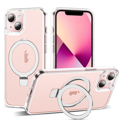 Translucent Magnetic Ring Stand Phone Case with Grip