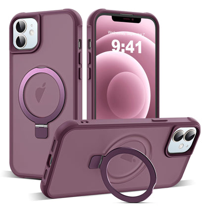 Translucent Magnetic Ring Stand Phone Case with Grip