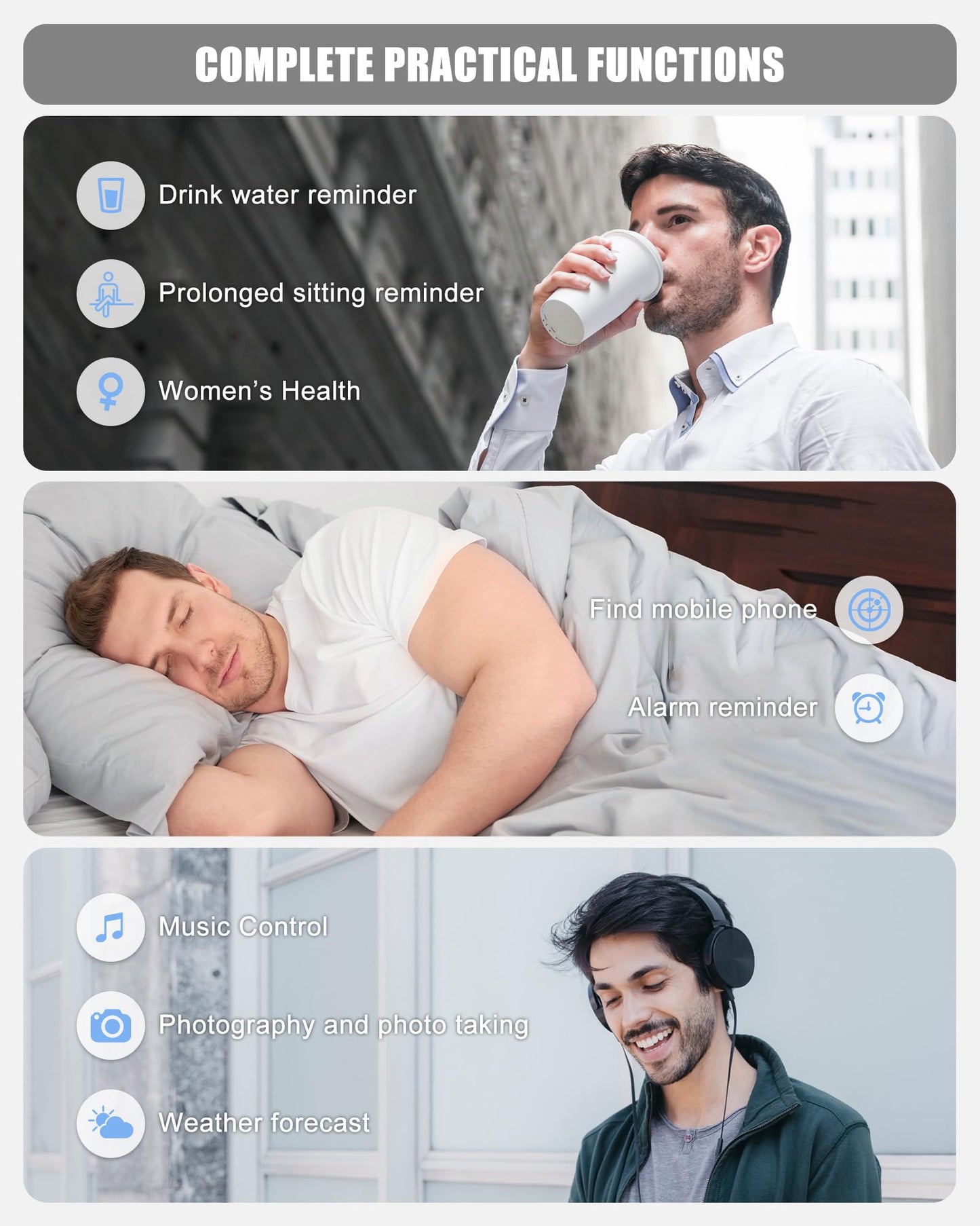 Smart Fitness Tracker with Heart Rate & Sleep Monitoring