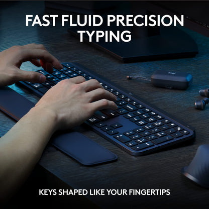 Wireless Keyboard and Mouse Combo with Palm Rest