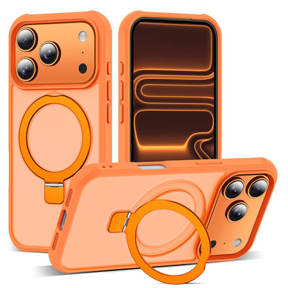 Translucent Magnetic Ring Stand Phone Case with Grip