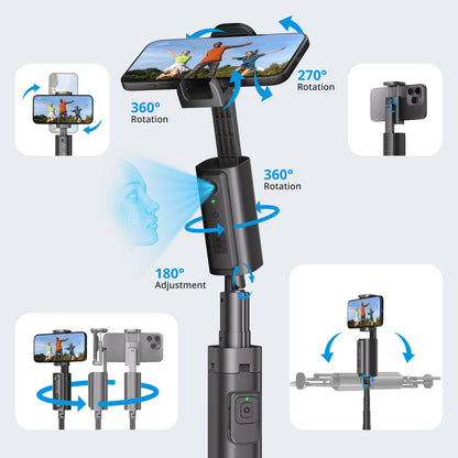 Auto Tracking Phone Tripod with 360° Rotation