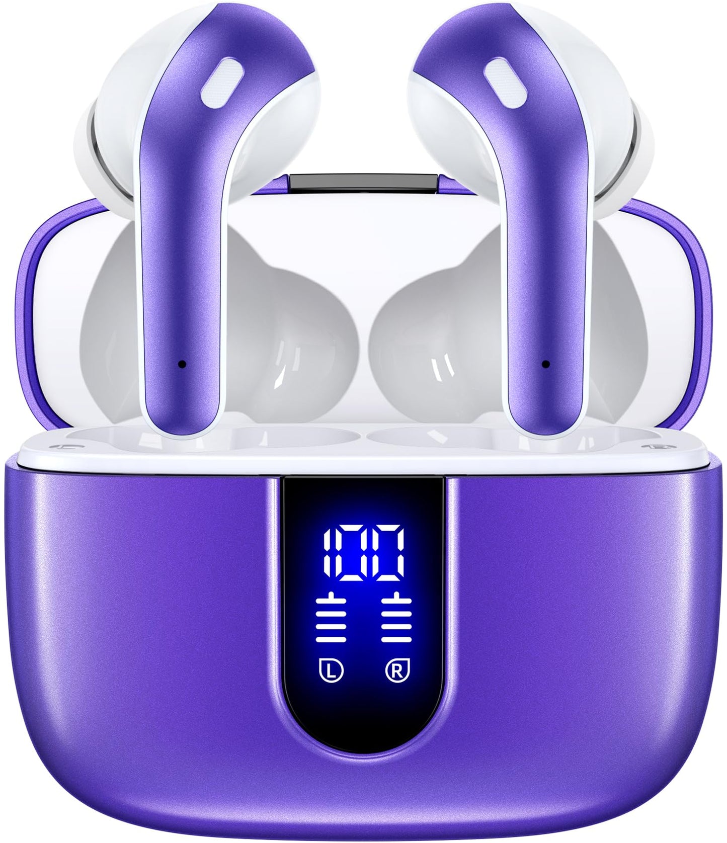 Wireless Earbuds with 60-Hour Playtime and Charging Case
