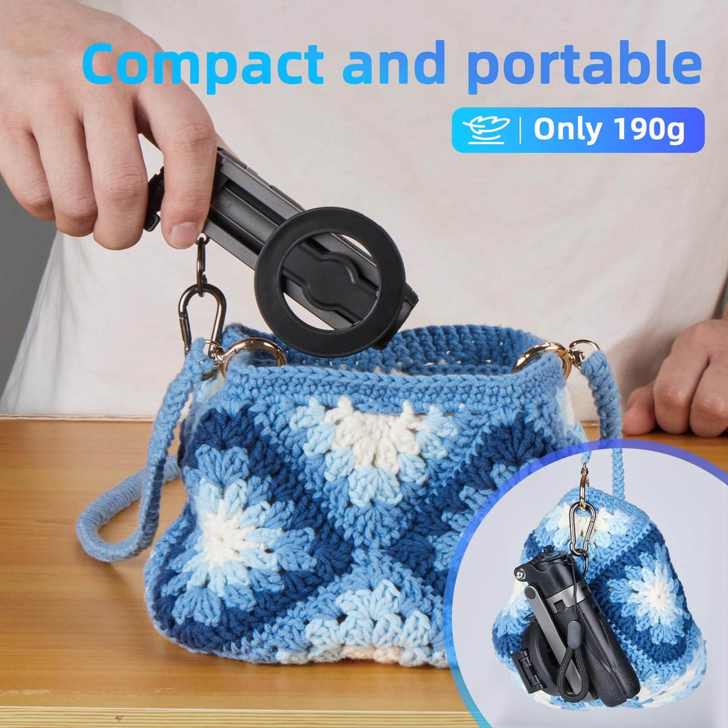 Portable MagSafe Tripod Selfie Stick with Remote