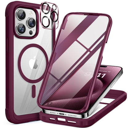 Miracase Full Body for iPhone All Series Glass Case