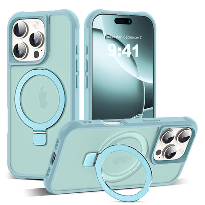 Translucent Magnetic Ring Stand Phone Case with Grip