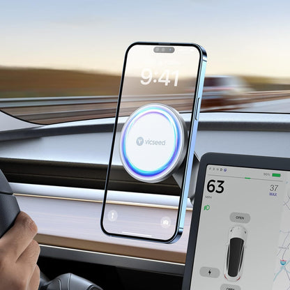 Foldable MagSafe Tesla Car Phone Mount with Strong Magnet