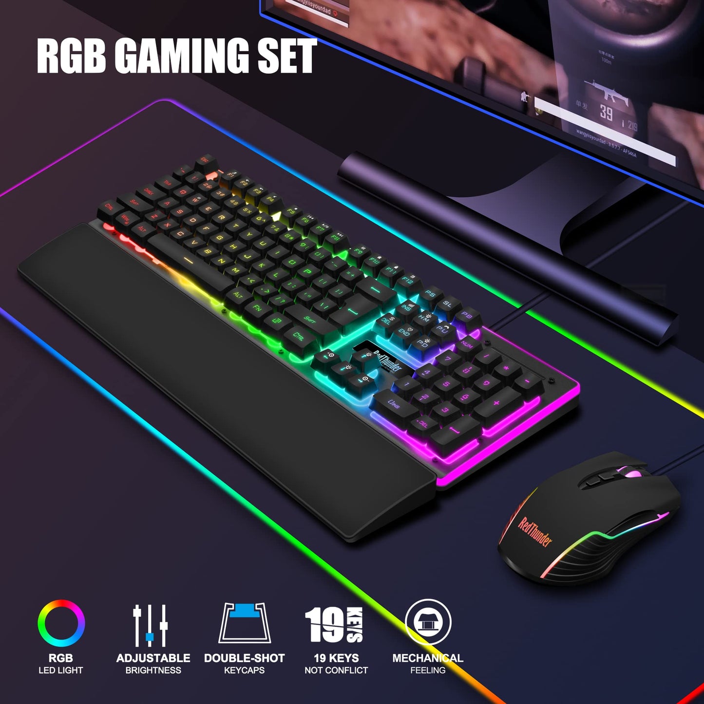 Wired Mechanical Gaming Keyboard