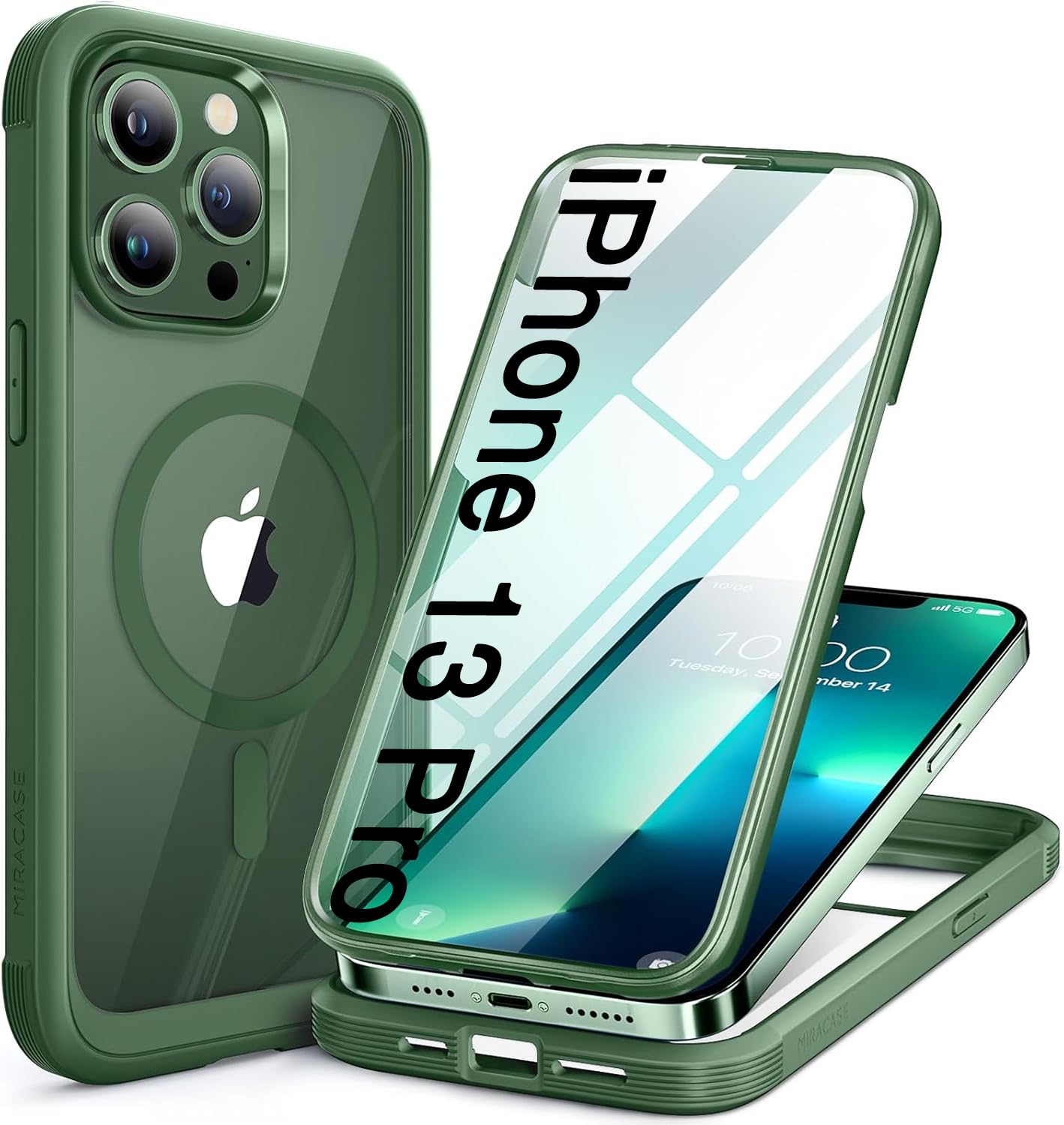 Miracase Full Body for iPhone All Series Glass Case
