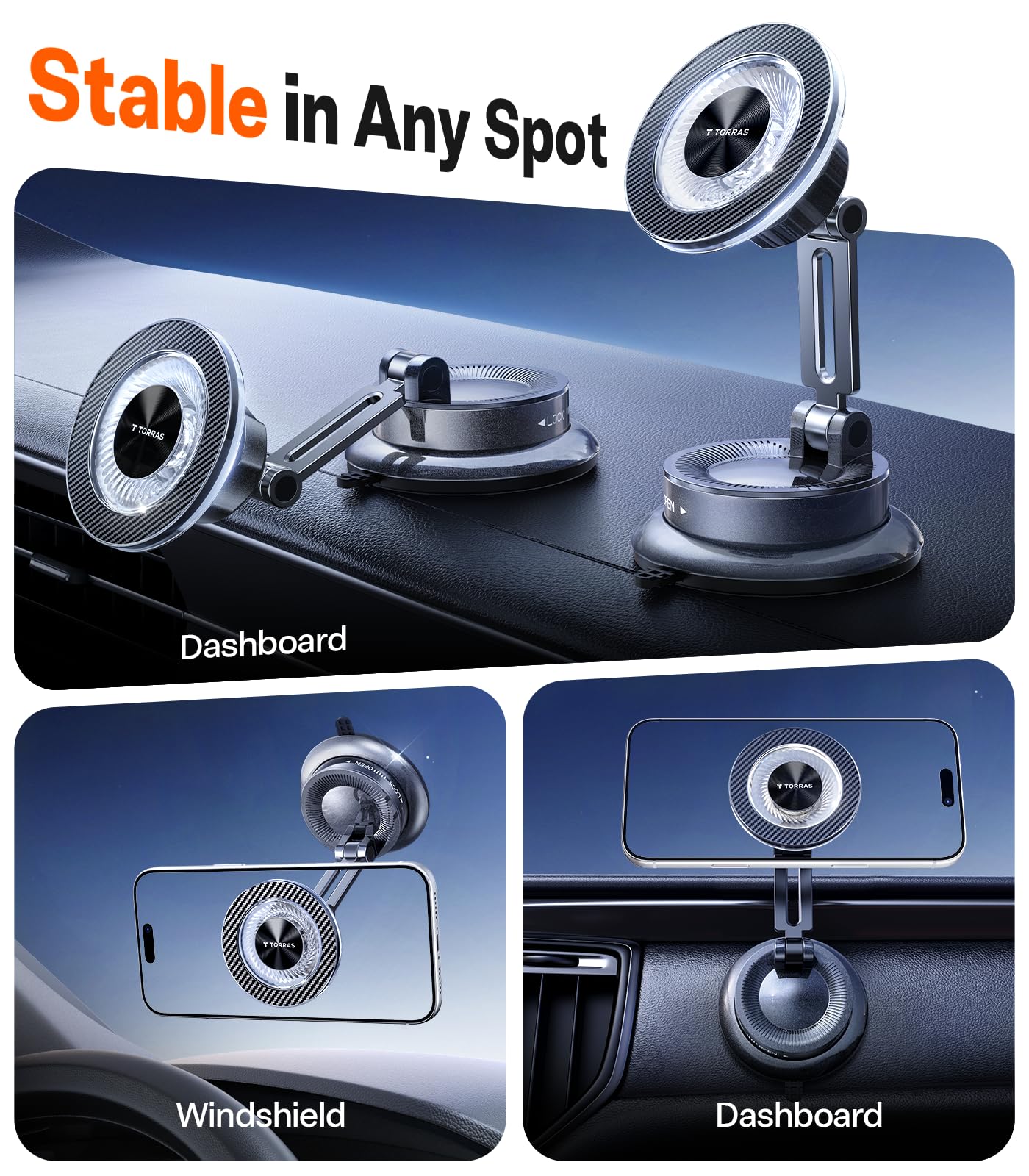 MagSafe Car Phone Mount with Adjustable Holder