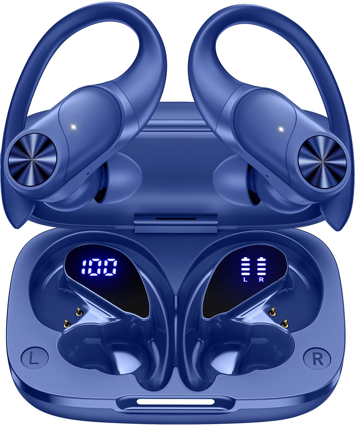 Wireless Earbuds with 80-Hour Playtime and Ear Hooks